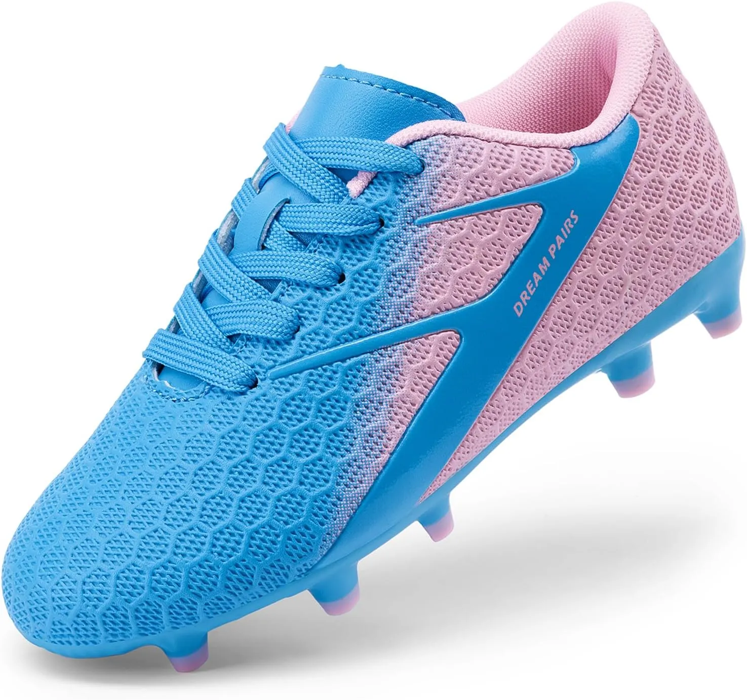 DREAM PAIRS Boys Girls Soccer Cleats Kids Firm Groud Football Toddler Youth Athletic Outdoor Training Shoes for Little/Big Kid