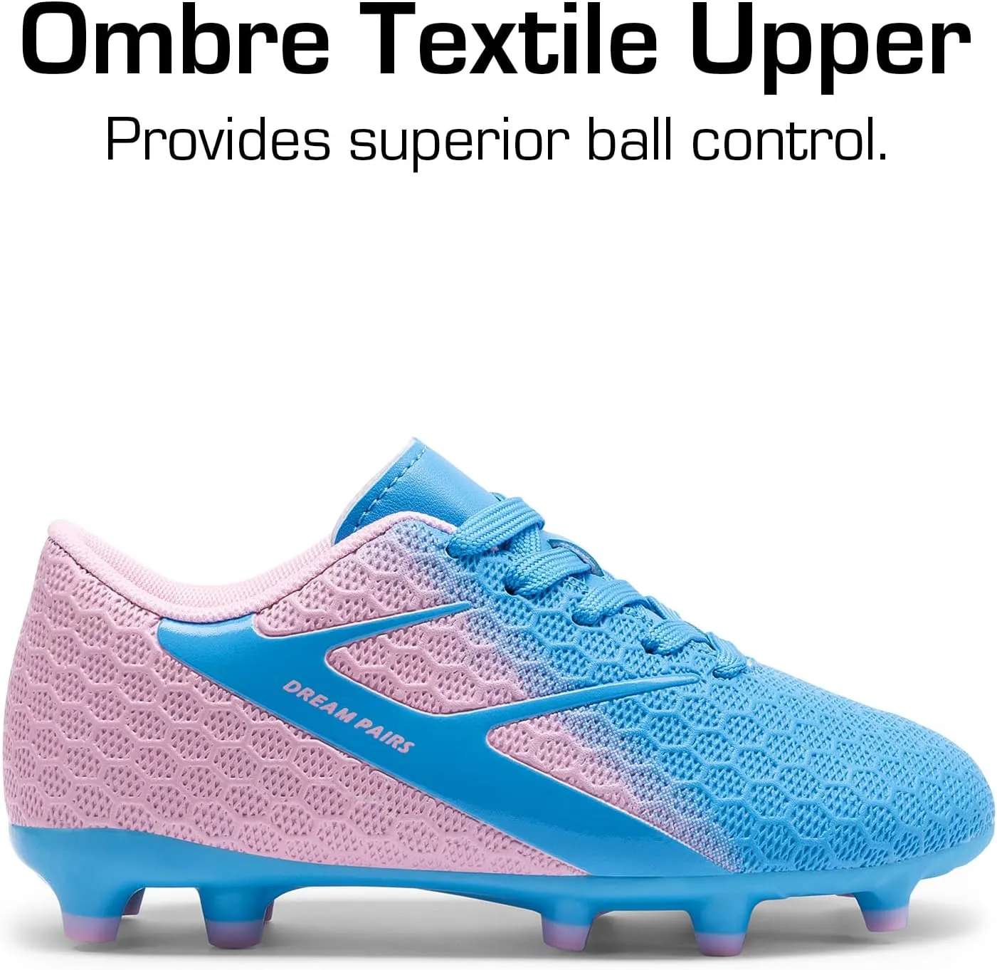 DREAM PAIRS Boys Girls Soccer Cleats Kids Firm Groud Football Toddler Youth Athletic Outdoor Training Shoes for Little/Big Kid