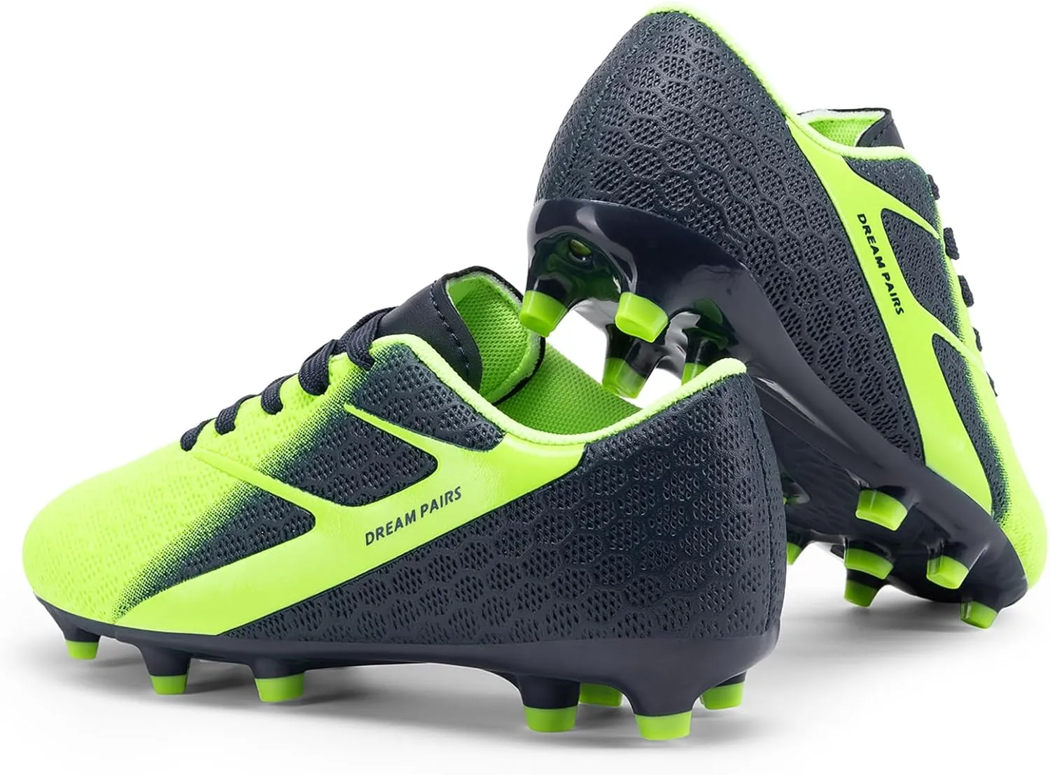 DREAM PAIRS Boys Girls Soccer Cleats Kids Firm Groud Football Toddler Youth Athletic Outdoor Training Shoes for Little/Big Kid