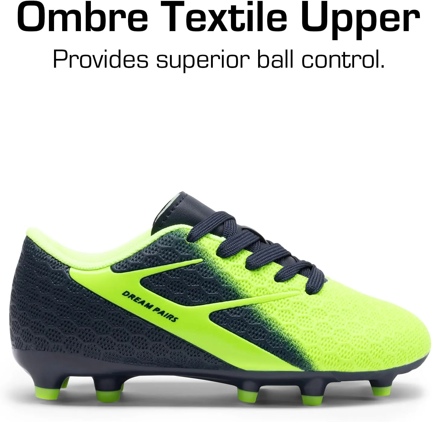 DREAM PAIRS Boys Girls Soccer Cleats Kids Firm Groud Football Toddler Youth Athletic Outdoor Training Shoes for Little/Big Kid