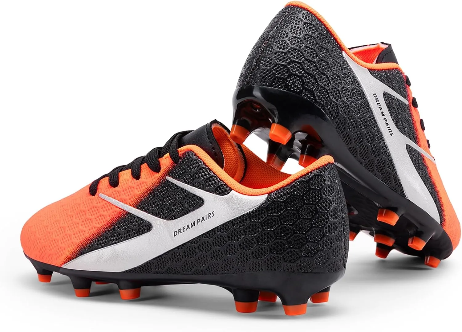 DREAM PAIRS Boys Girls Soccer Cleats Kids Firm Groud Football Toddler Youth Athletic Outdoor Training Shoes for Little/Big Kid