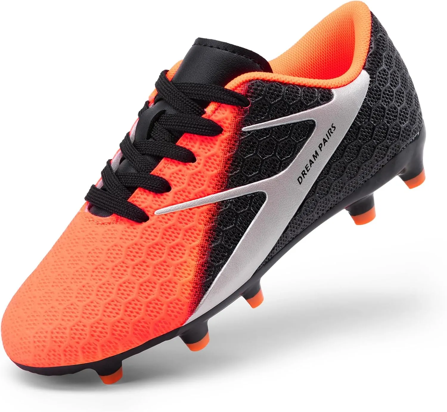 DREAM PAIRS Boys Girls Soccer Cleats Kids Firm Groud Football Toddler Youth Athletic Outdoor Training Shoes for Little/Big Kid