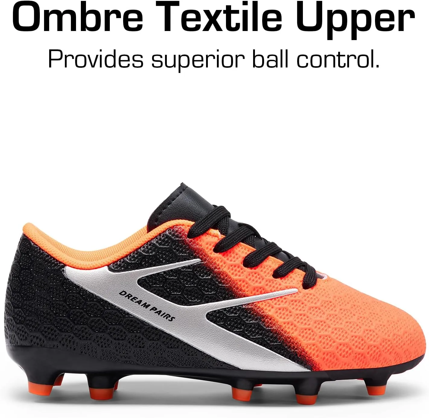 DREAM PAIRS Boys Girls Soccer Cleats Kids Firm Groud Football Toddler Youth Athletic Outdoor Training Shoes for Little/Big Kid