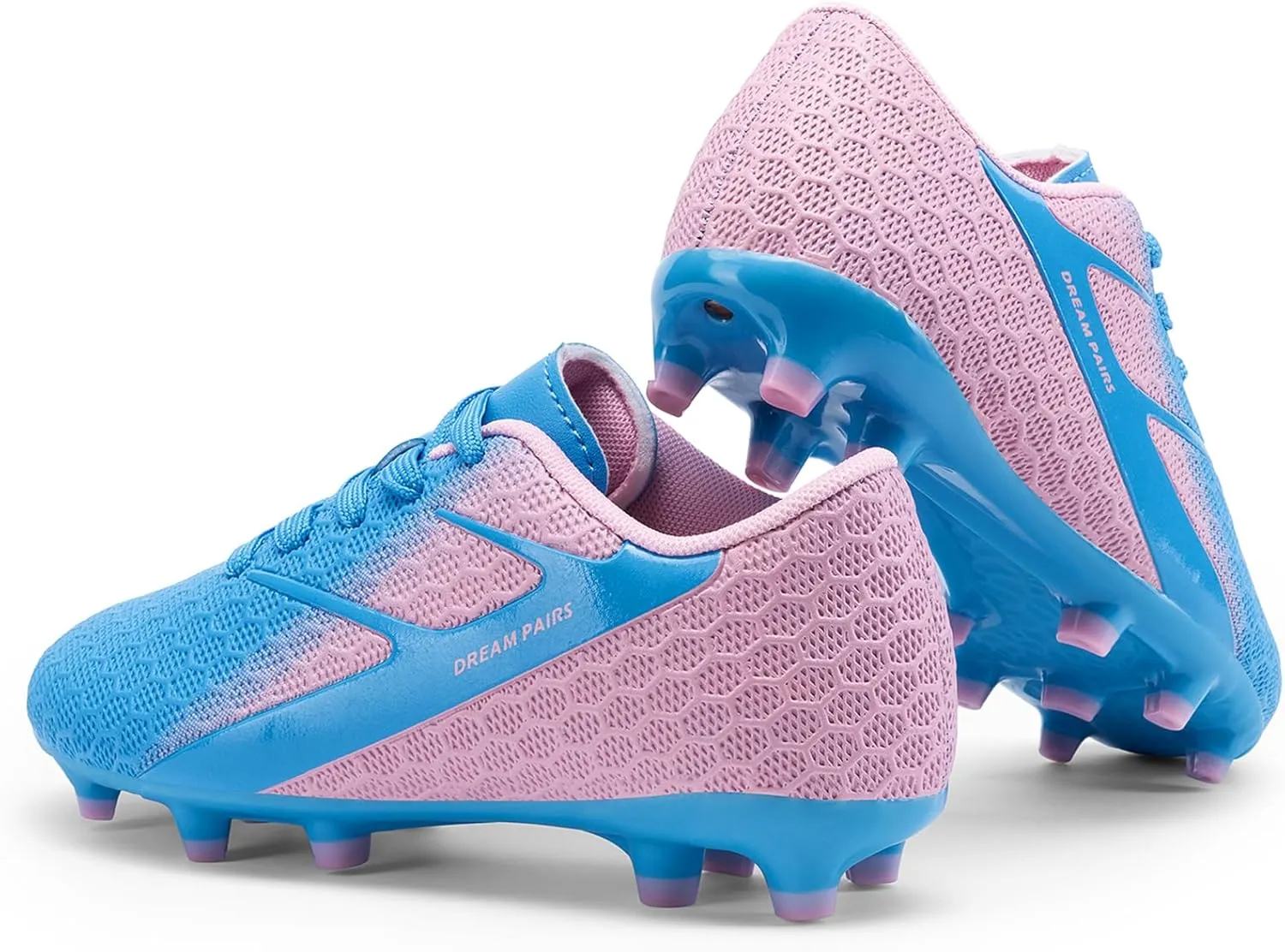 DREAM PAIRS Boys Girls Soccer Cleats Kids Firm Groud Football Toddler Youth Athletic Outdoor Training Shoes for Little/Big Kid