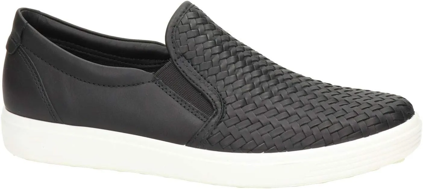 ECCO Womens Soft 7 Woven Slip On 2.0 Sneaker