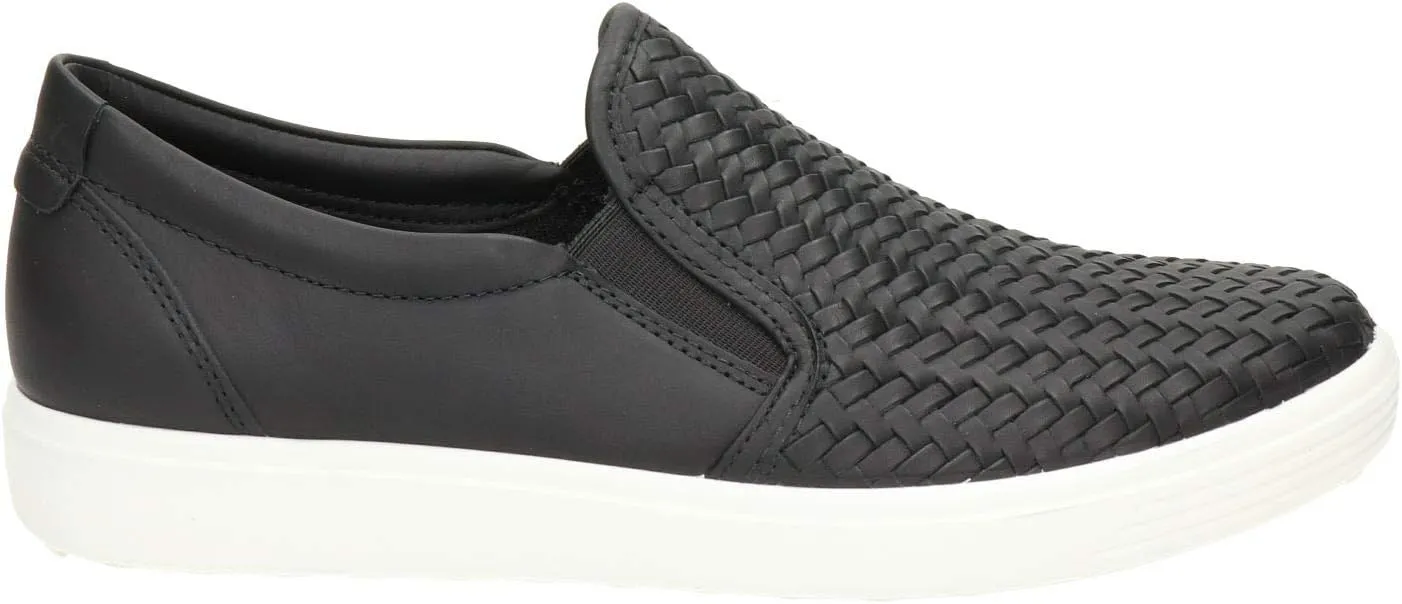 ECCO Womens Soft 7 Woven Slip On 2.0 Sneaker