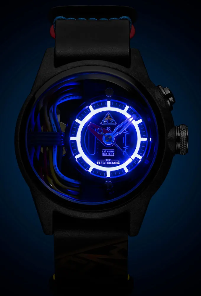 ELEC Watch Nylon Carbon Z Rubber 45mm
