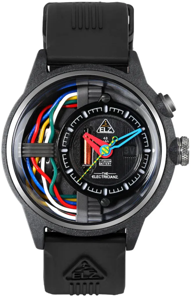 ELEC Watch Nylon Carbon Z Rubber 45mm