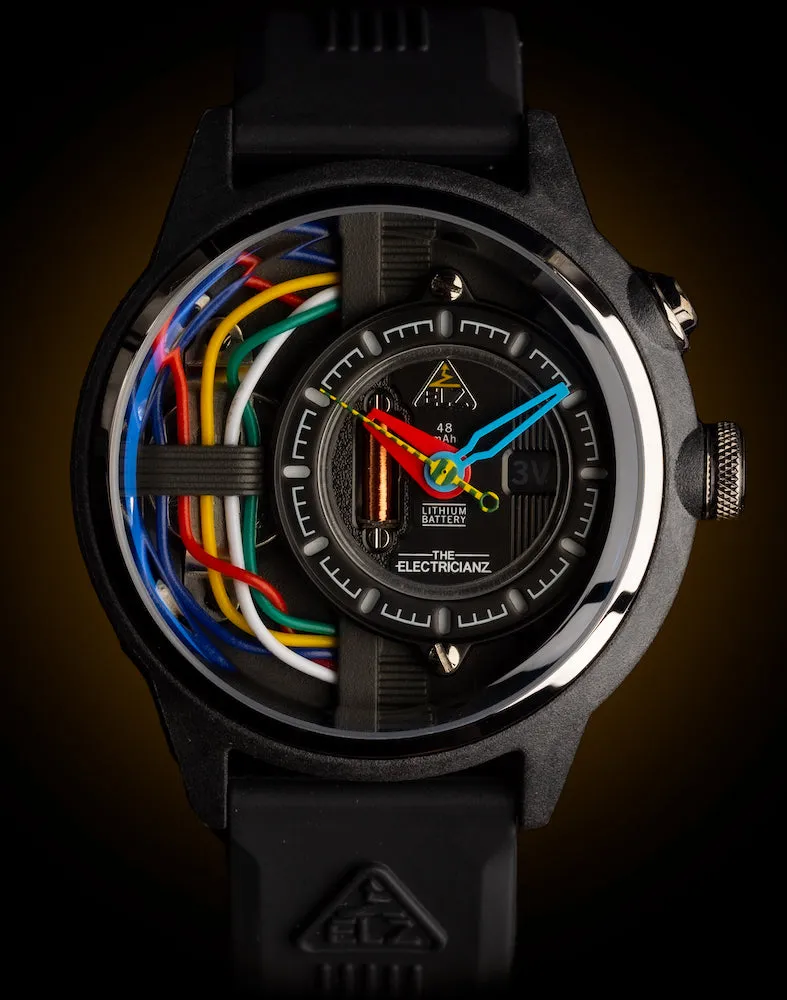 ELEC Watch Nylon Carbon Z Rubber 45mm
