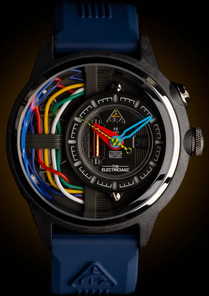 ELEC Watch Nylon Carbon Z Rubber 45mm