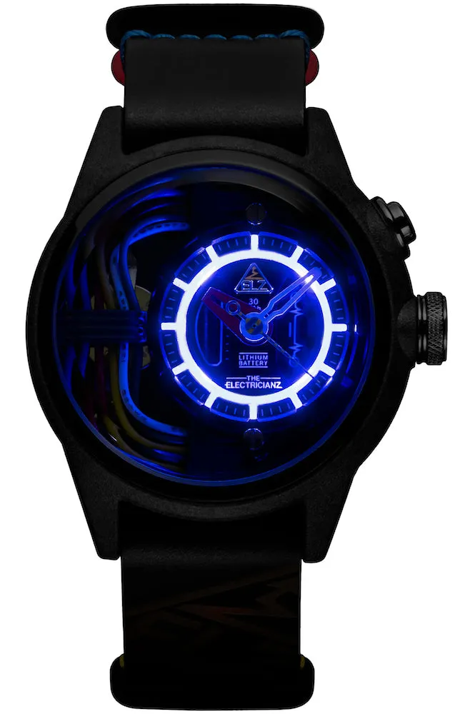 ELEC Watch Nylon Carbon Z Rubber 45mm