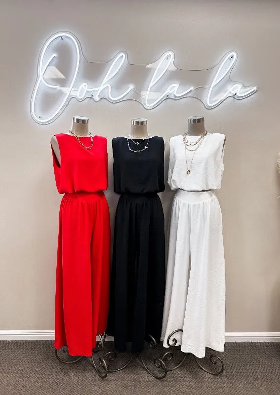 Elora Wide Leg Pant-Made in USA