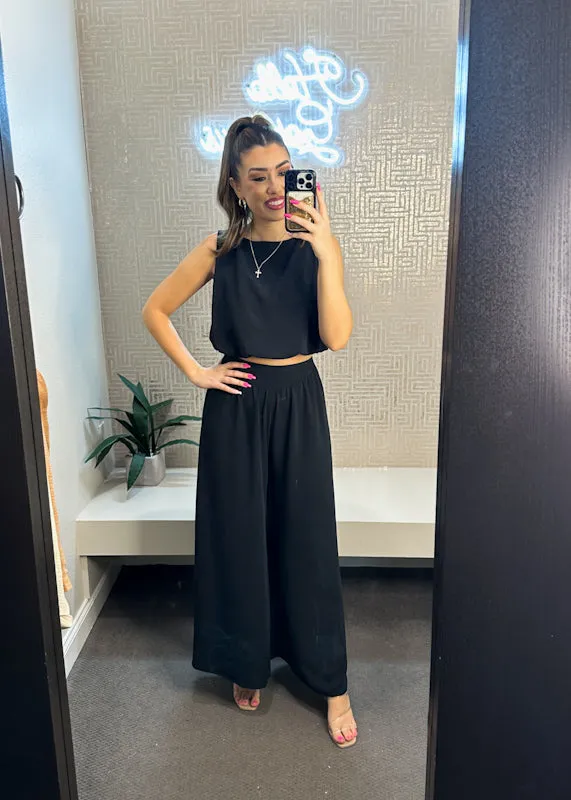 Elora Wide Leg Pant-Made in USA