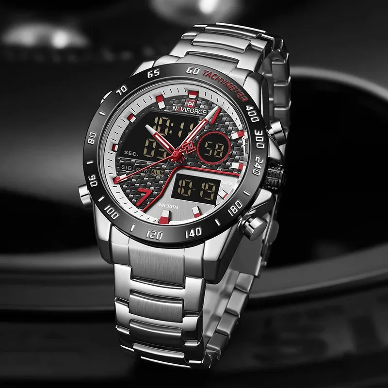 Fashion Men Quartz Analog Digital Watch Male Business Luminous Clock
