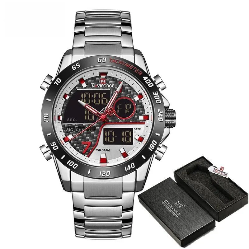 Fashion Men Quartz Analog Digital Watch Male Business Luminous Clock