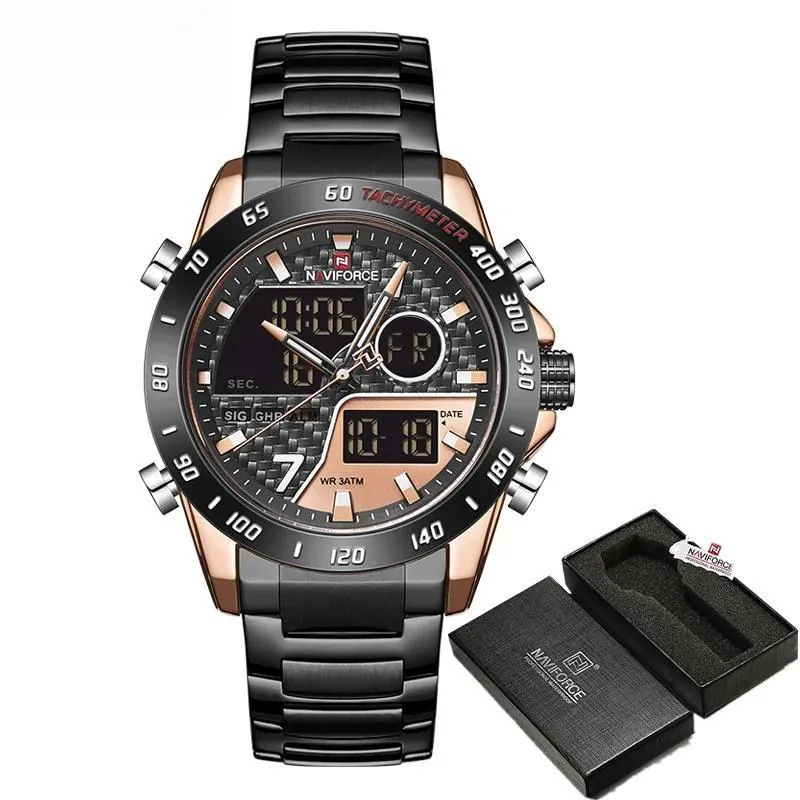 Fashion Men Quartz Analog Digital Watch Male Business Luminous Clock