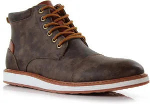 Ferro Aldo Birt MFA506027 Mens Memory Foam Casual Mid-Top Sneaker Desert Vegan Leather Chukka Boots Ferro Aldo Birt MFA506027 Mens Memory Foam Casual Mid-Top Sneaker Desert Vegan Leather Chukka Boots