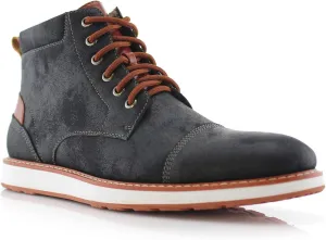 Ferro Aldo Birt MFA506027 Mens Memory Foam Casual Mid-Top Sneaker Desert Vegan Leather Chukka Boots Ferro Aldo Birt MFA506027 Mens Memory Foam Casual Mid-Top Sneaker Desert Vegan Leather Chukka Boots