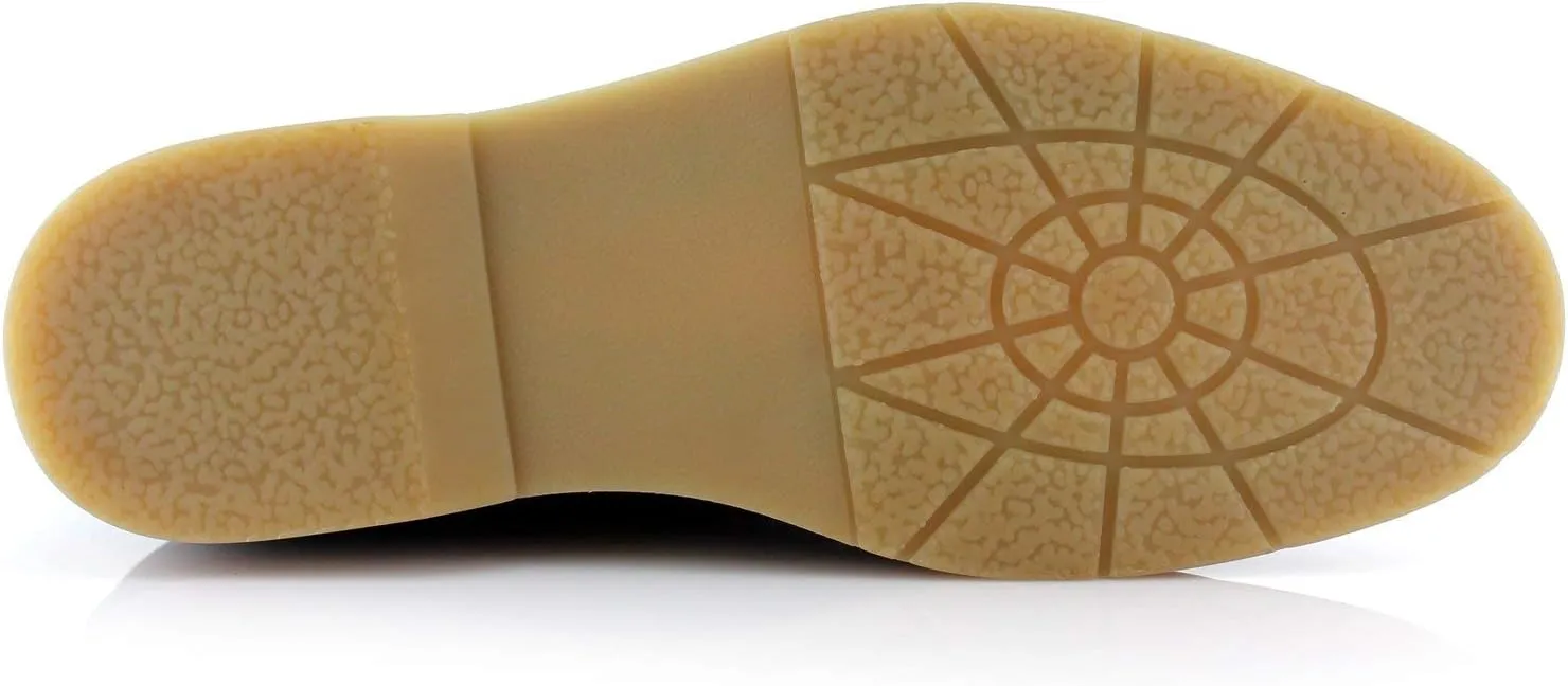 Ferro Aldo Mens Casual Mid-Top Desert Chukka Ankle Boots