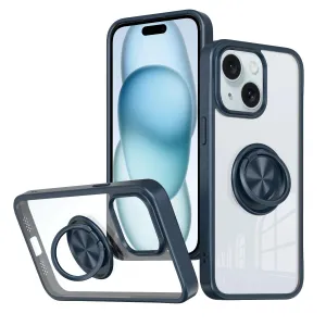 For Iphone 15 Ring Holder Pc Hybrid Tpu Phone Case For Iphone 15 Ring Holder Pc Hybrid Tpu Phone Case