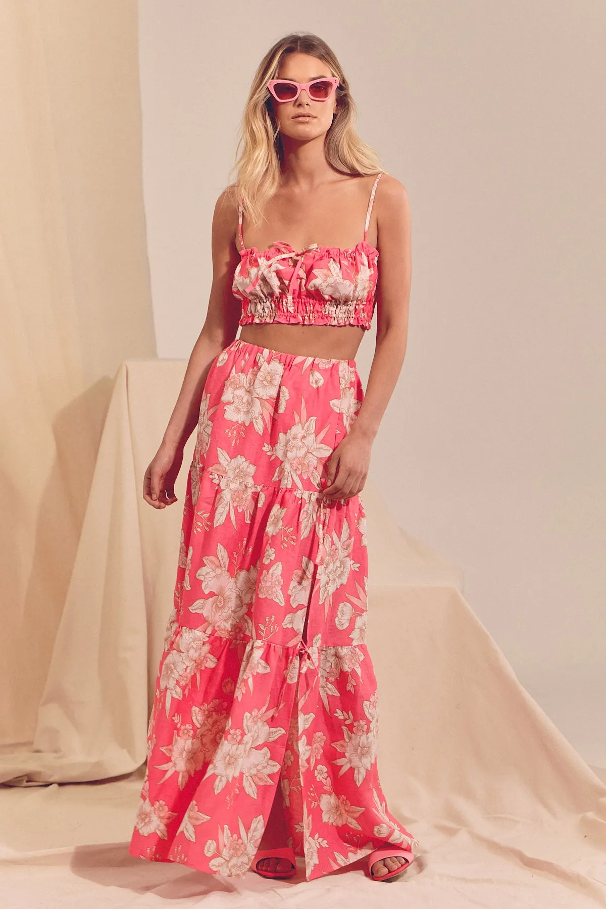 Freya Linen Set - Hawaii Rose