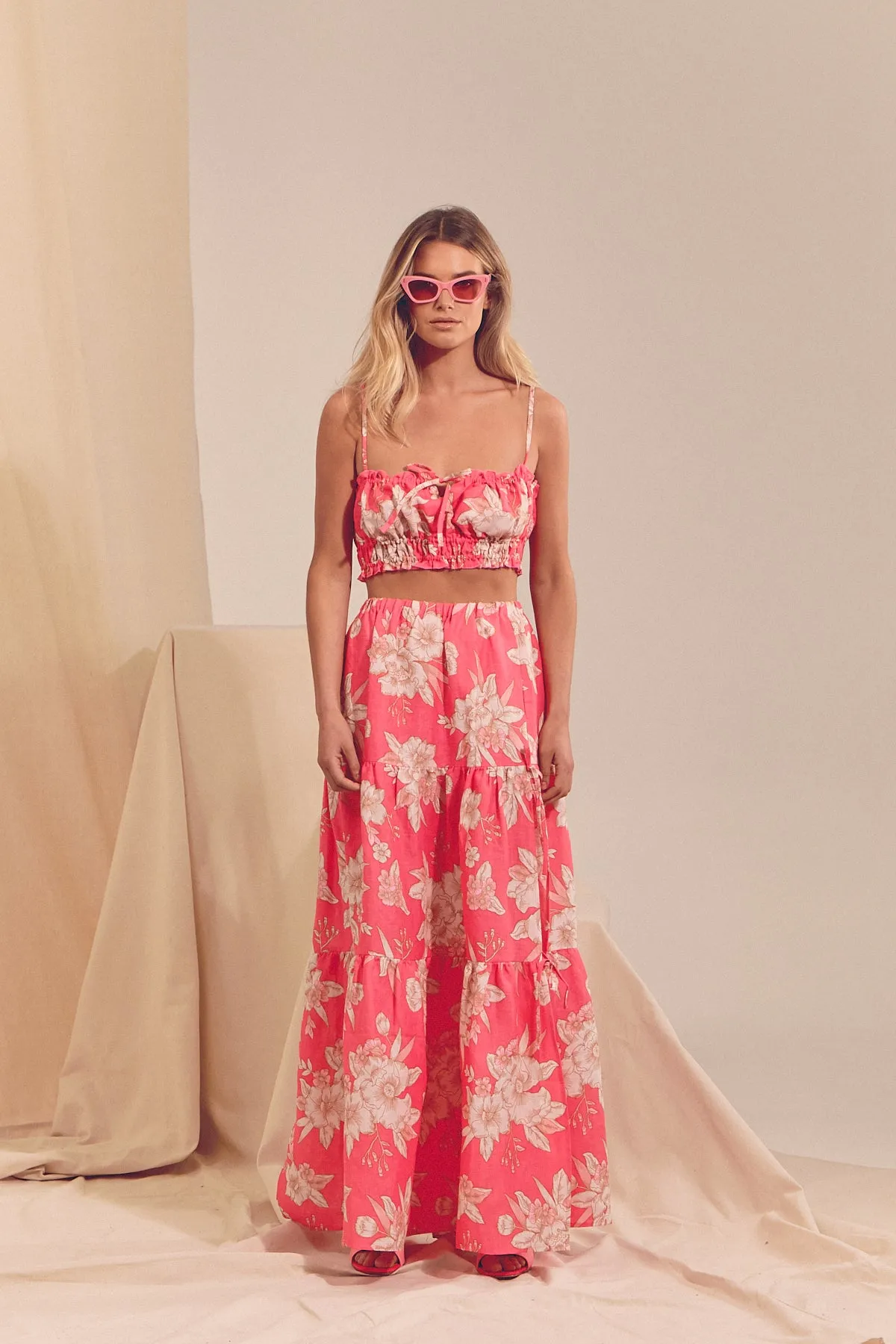 Freya Linen Set - Hawaii Rose