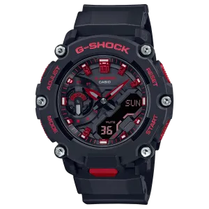 G-Shock GA2200BNR-1A Ignite Red Line Ana-Digi Black Red