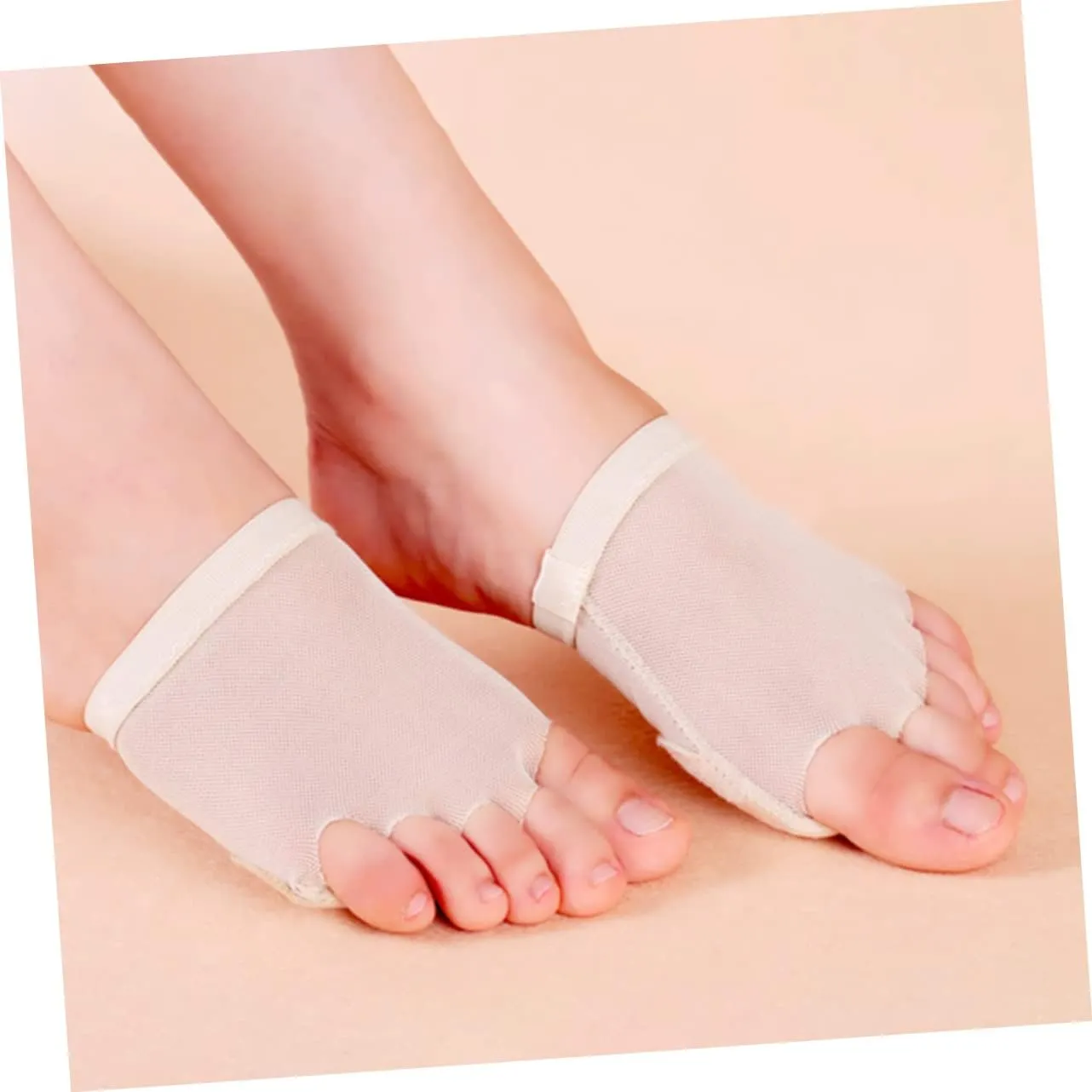 Gatuida Dancing Shoes Dance Forefoot Cushion Ballet Foot Undies Five Dance Toe Thong Women Practice Half Sole