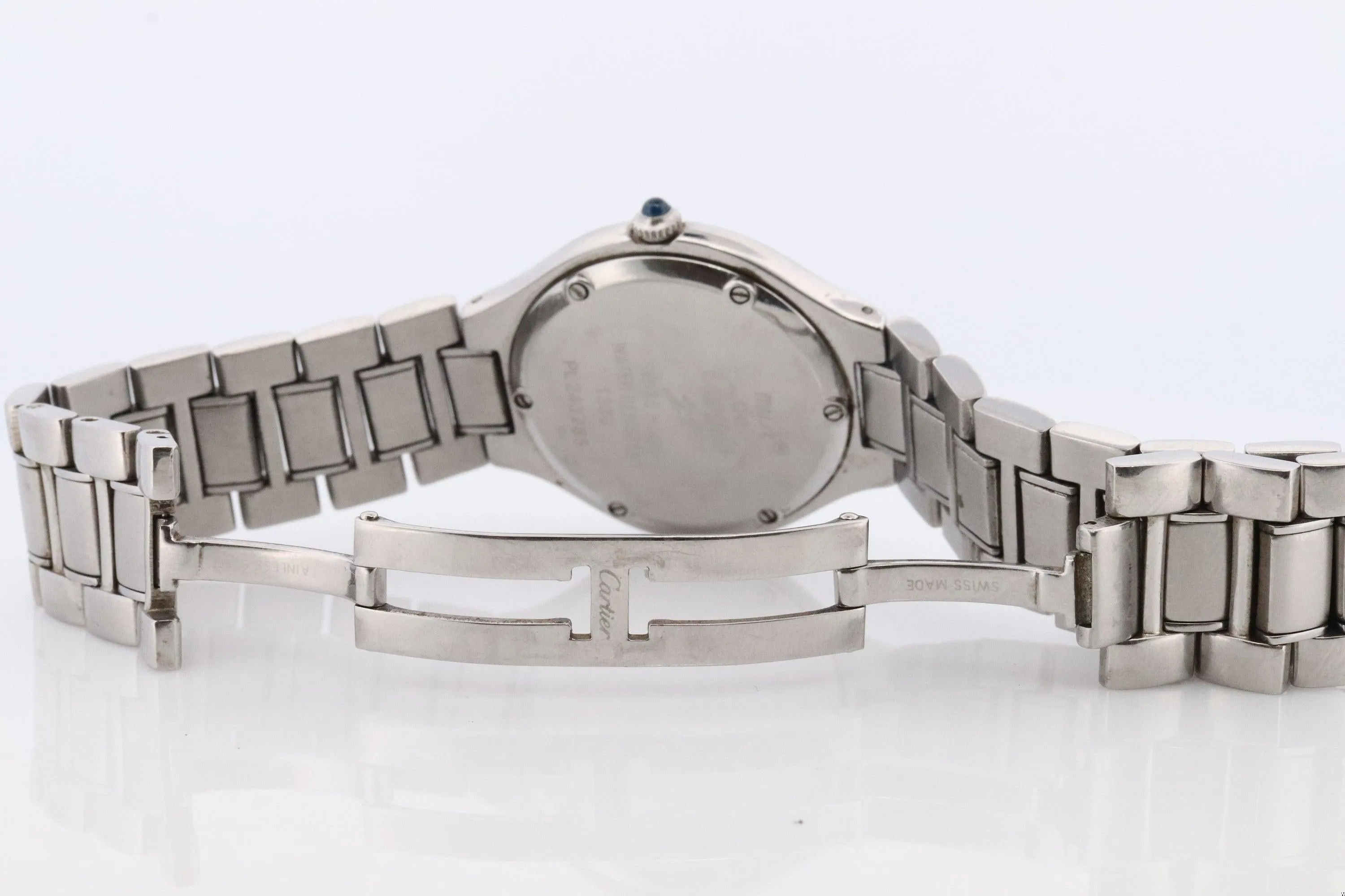 Genuine Cartier 1330 Watch. Must de Cartier 21 Stainless Steel Quartz Watch.