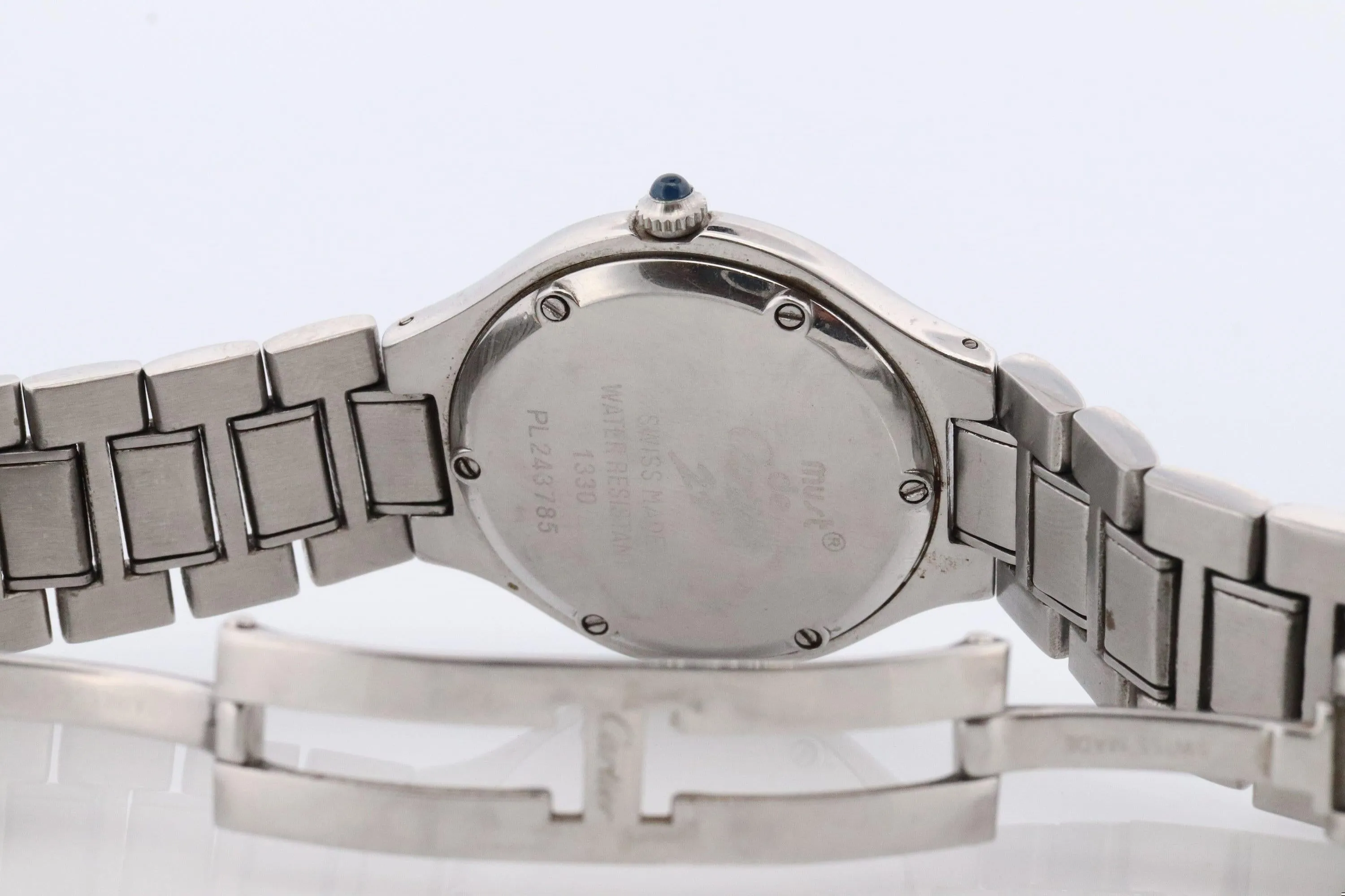 Genuine Cartier 1330 Watch. Must de Cartier 21 Stainless Steel Quartz Watch.