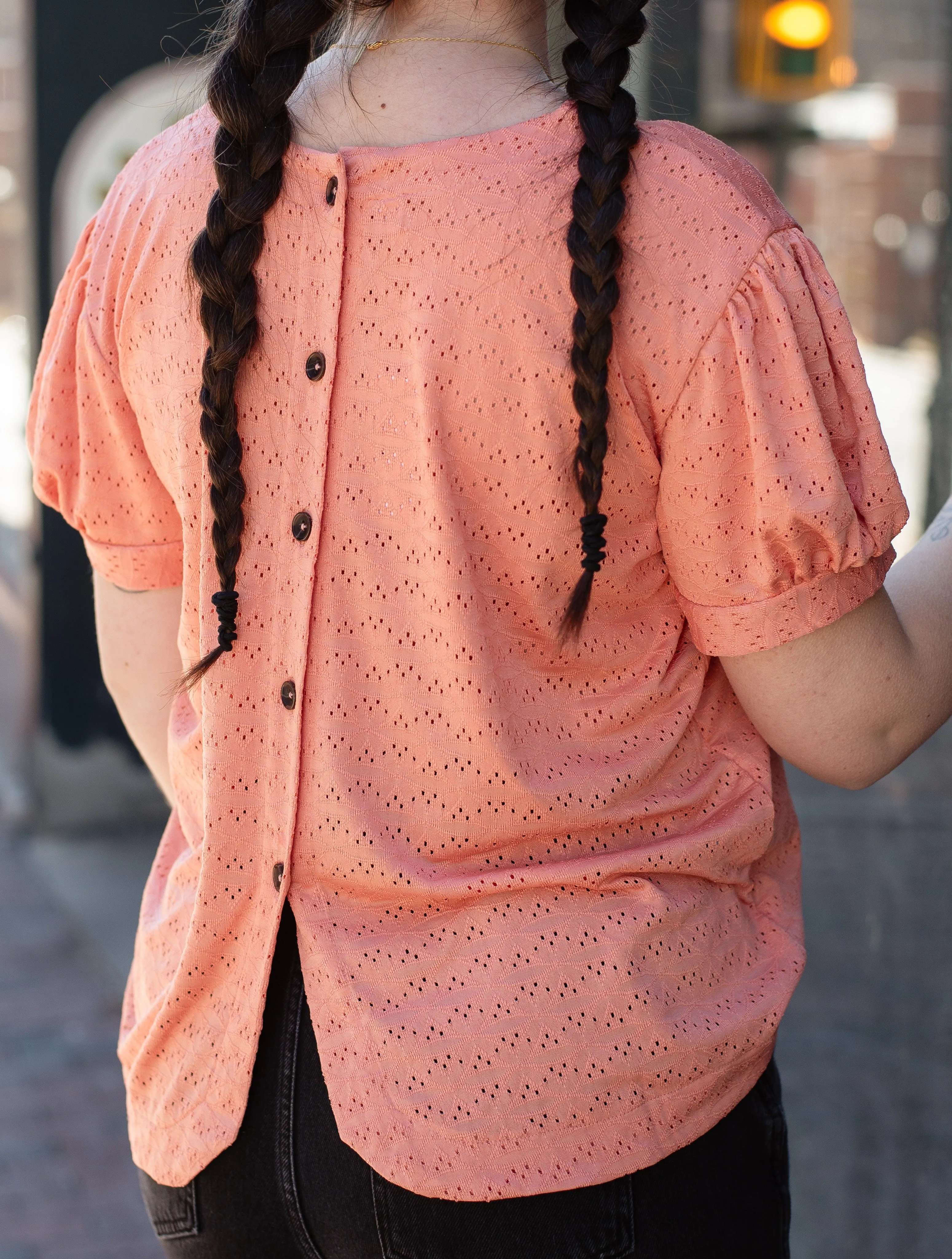 Georgia Peach Statement Blouse
