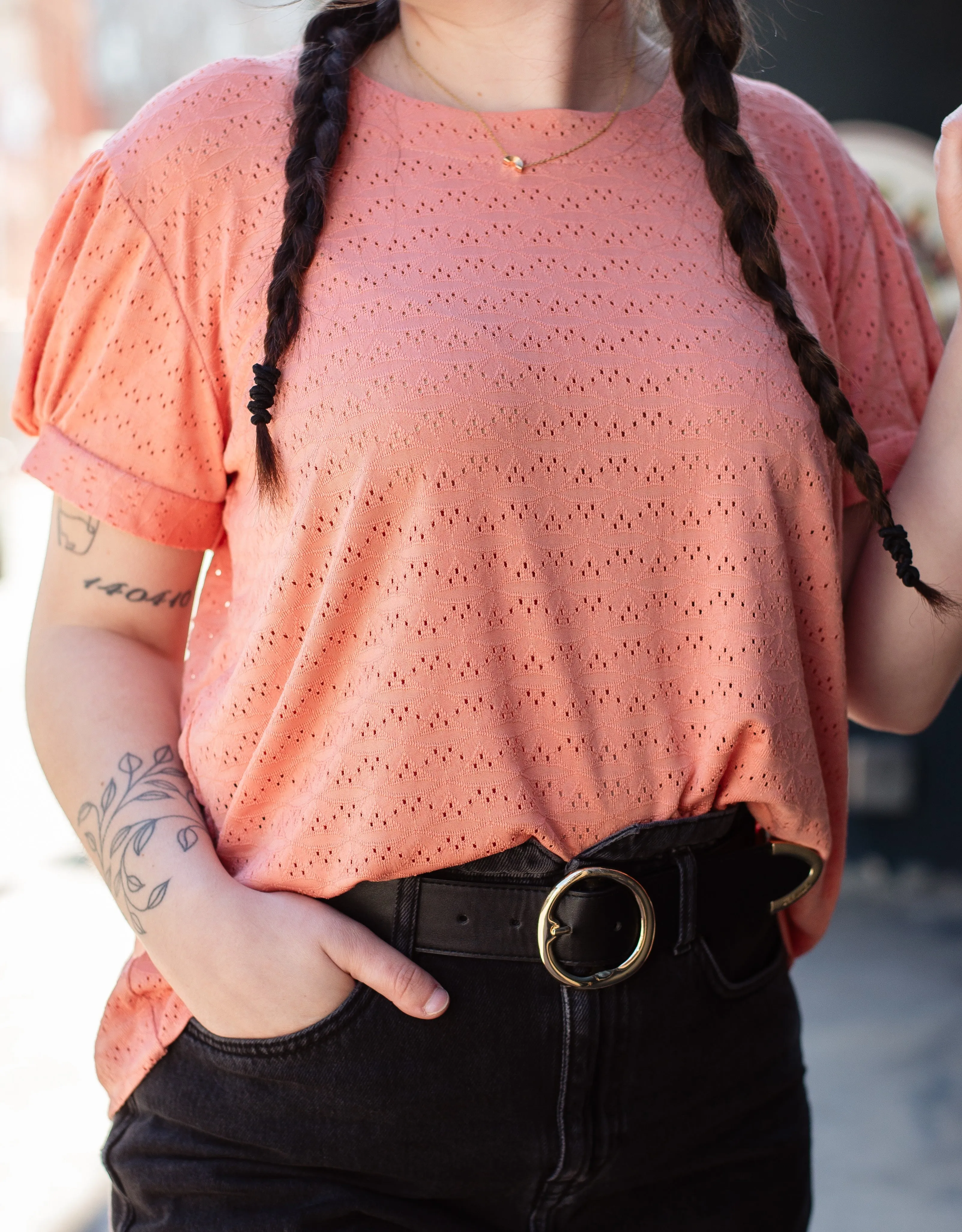 Georgia Peach Statement Blouse