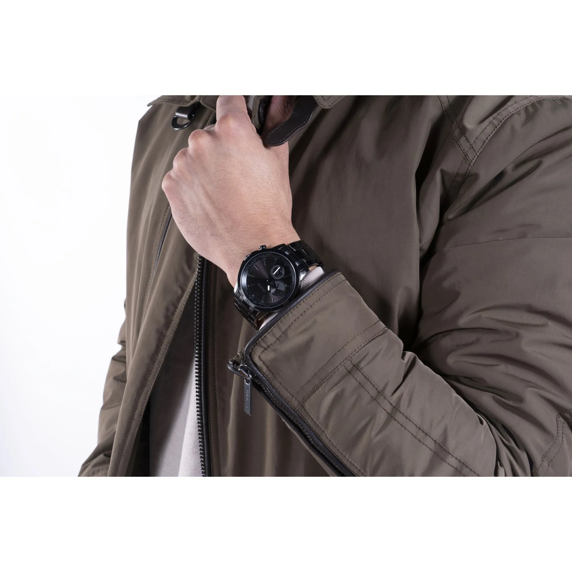 Guess Black Dial Men Analog Watch - GW0490G3