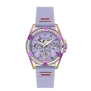 Guess Ladies 40 mm Purple Dial Multi-function Watch - GW0536L4