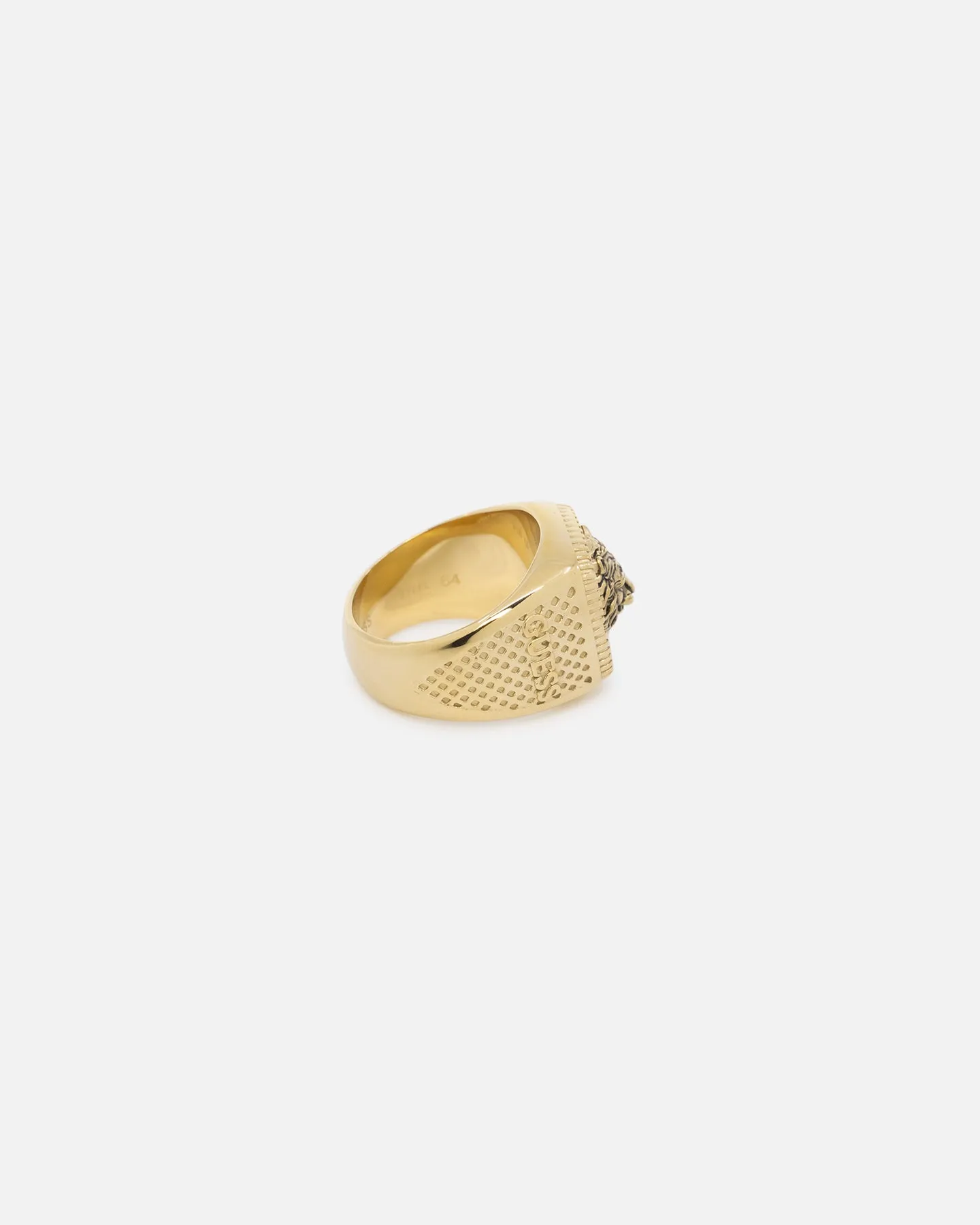 Guess Mainline Lion King Ring Gold