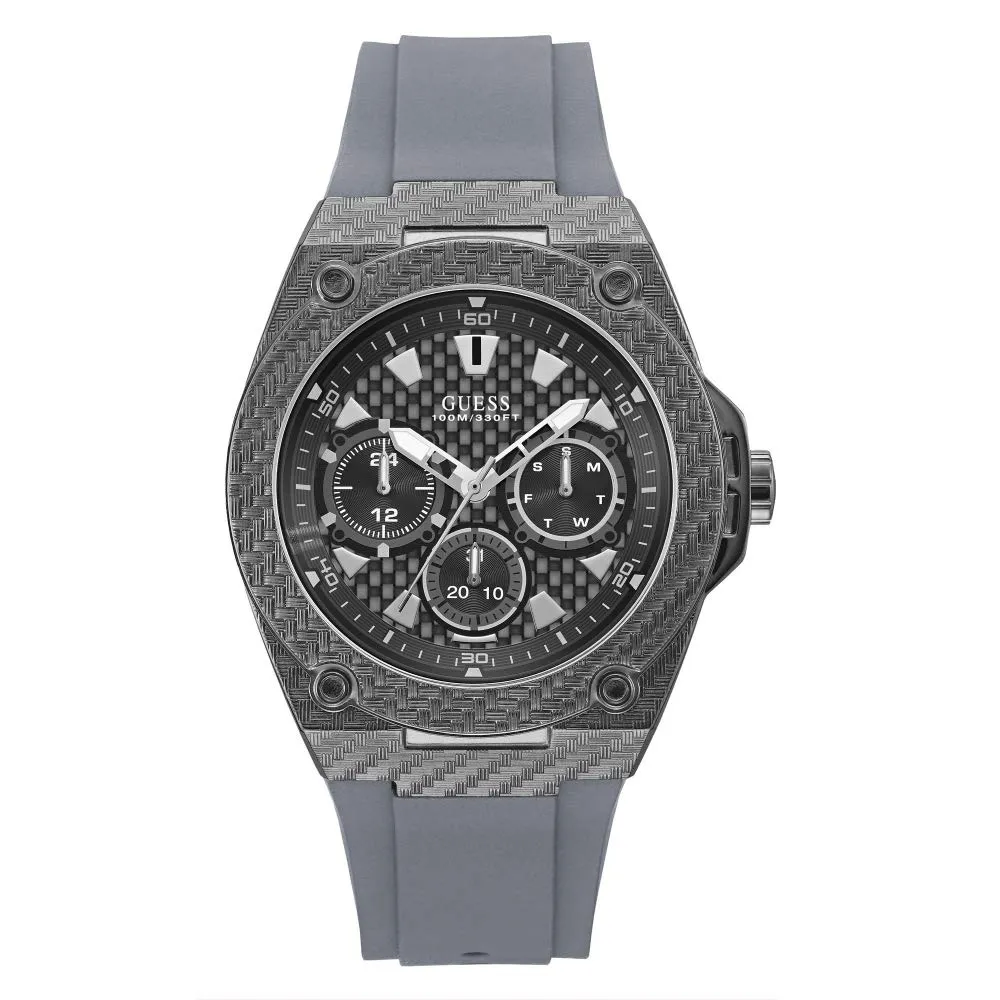 Guess Mens Black/Gunmetal Multi-function Watch - W1048G1