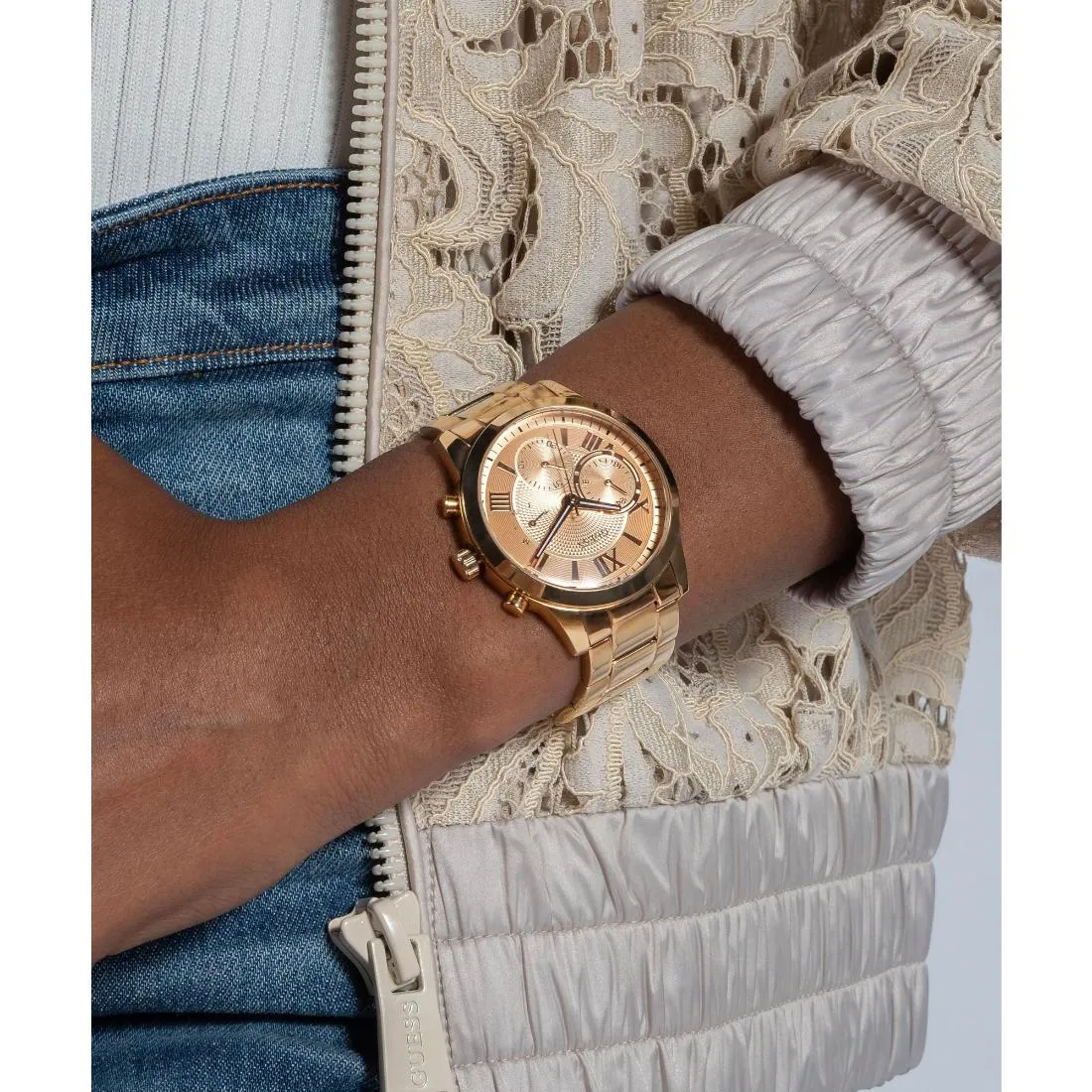 Guess Rose Gold Dial 40 mm Women Analog Watch - W1070L3