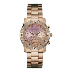 Guess Women Pink Dial Multifunction Watch - U0774L3M