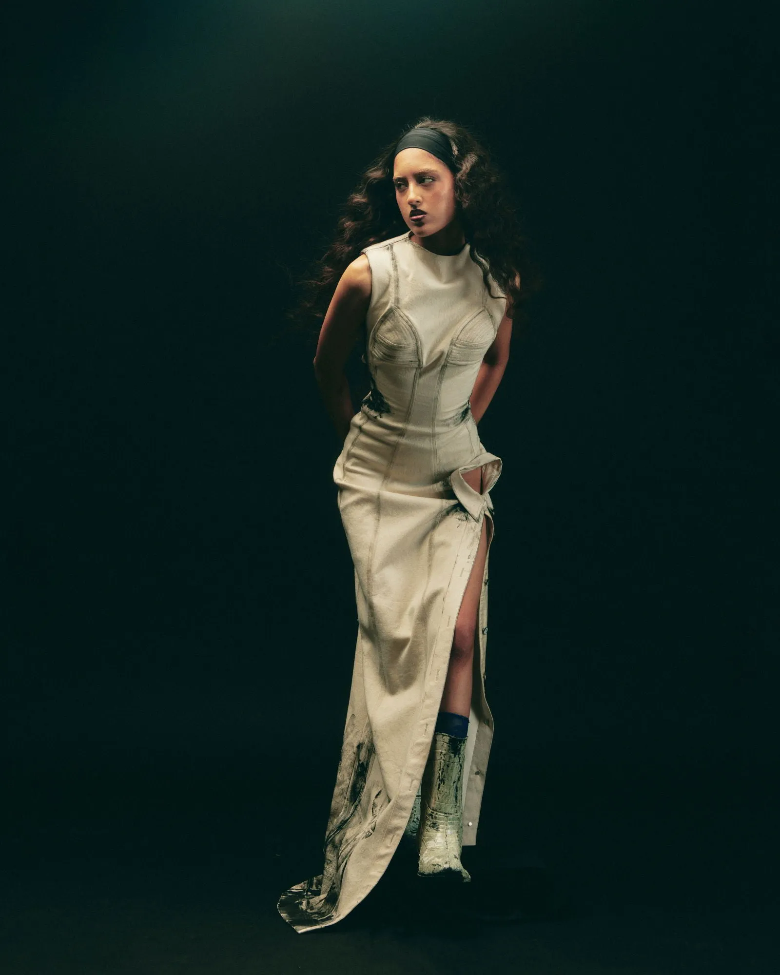 HAND PAINTED STATEMENT DRESS