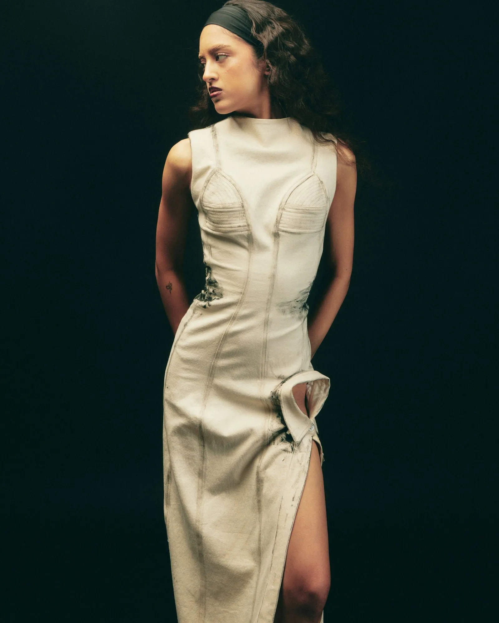 HAND PAINTED STATEMENT DRESS