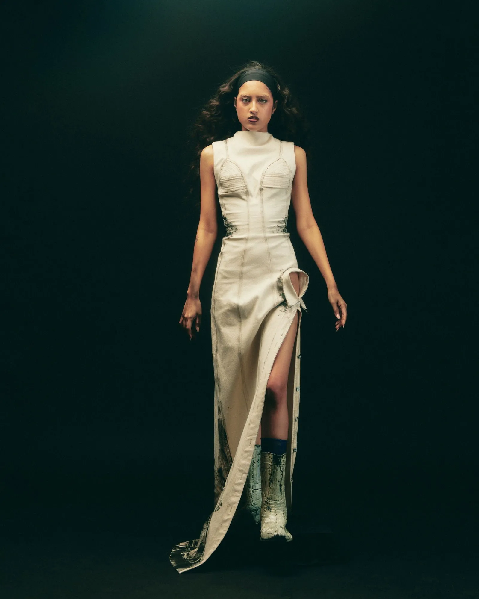 HAND PAINTED STATEMENT DRESS