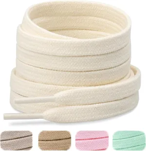 Handshop 2 Pairs Flat Athletic Shoelaces 5/16" in 40"-63" Wide Sneaker Replacement Shoe Laces Handshop 2 Pairs Flat Athletic Shoelaces 5/16" in 40"-63" Wide Sneaker Replacement Shoe Laces