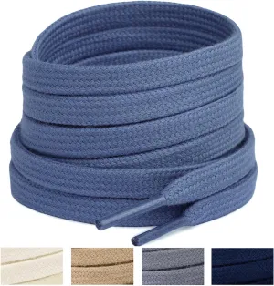 Handshop 2 Pairs Flat Athletic Shoelaces 5/16" in 40"-63" Wide Sneaker Replacement Shoe Laces Handshop 2 Pairs Flat Athletic Shoelaces 5/16" in 40"-63" Wide Sneaker Replacement Shoe Laces