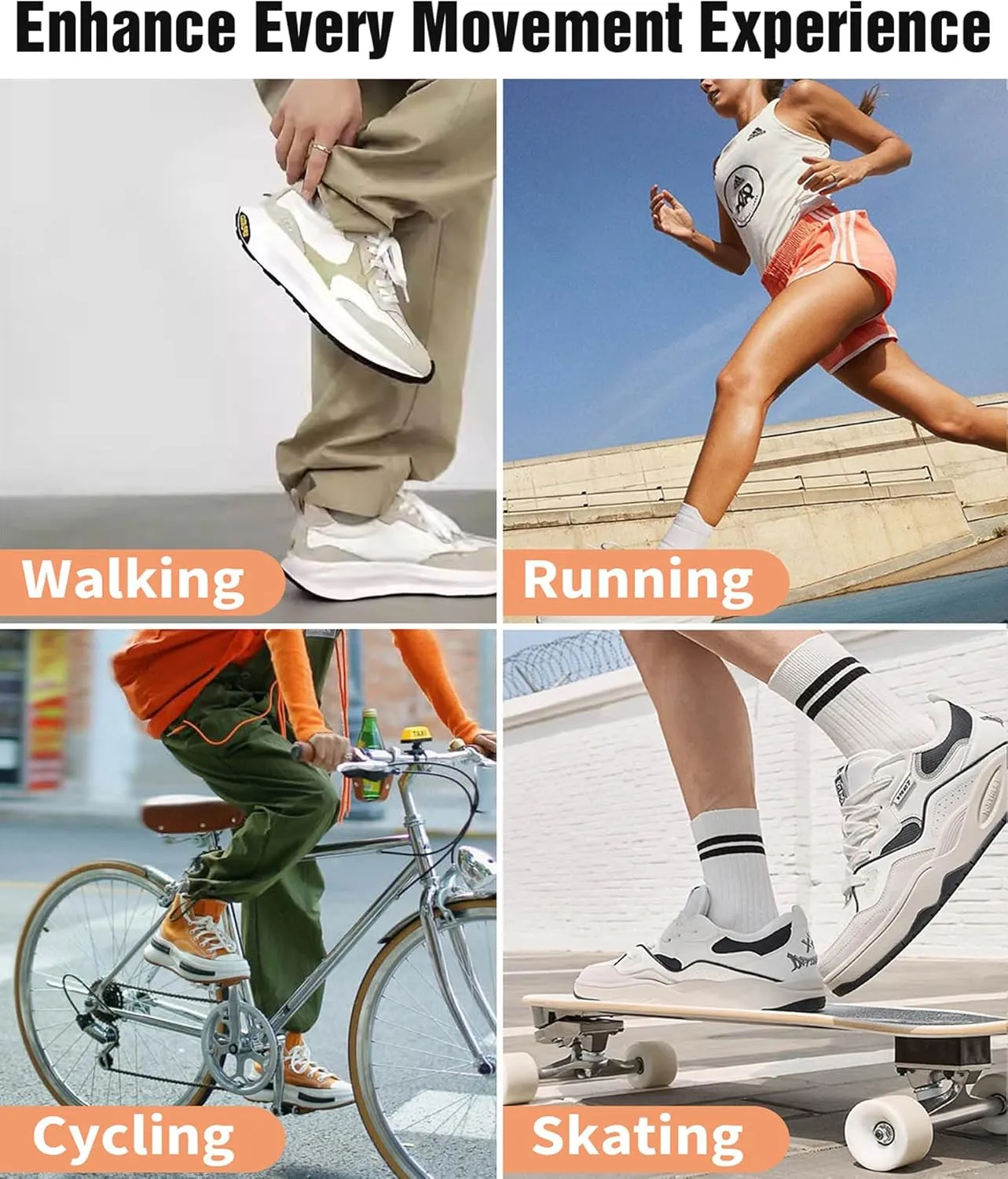 Handshop 2 Pairs Flat Athletic Shoelaces 5/16" in 40"-63" Wide Sneaker Replacement Shoe Laces