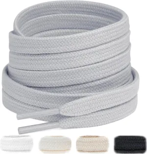 Handshop 2 Pairs Flat Athletic Shoelaces 5/16" in 40"-63" Wide Sneaker Replacement Shoe Laces Handshop 2 Pairs Flat Athletic Shoelaces 5/16" in 40"-63" Wide Sneaker Replacement Shoe Laces