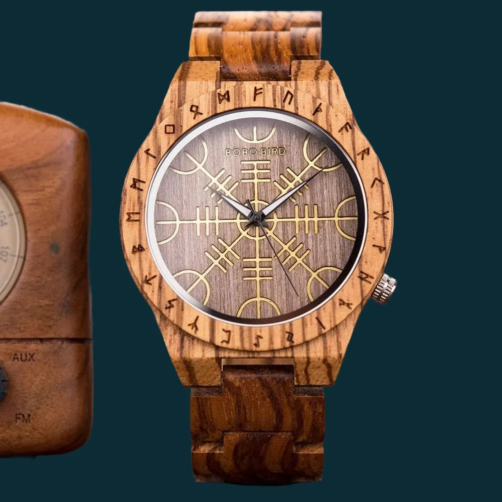 Helm of Awe Wooden Watch