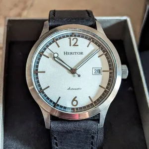 HERITOR Automatic Wristwatch Cal. H35 24 Jewels Display Back Watch - IN BOX!