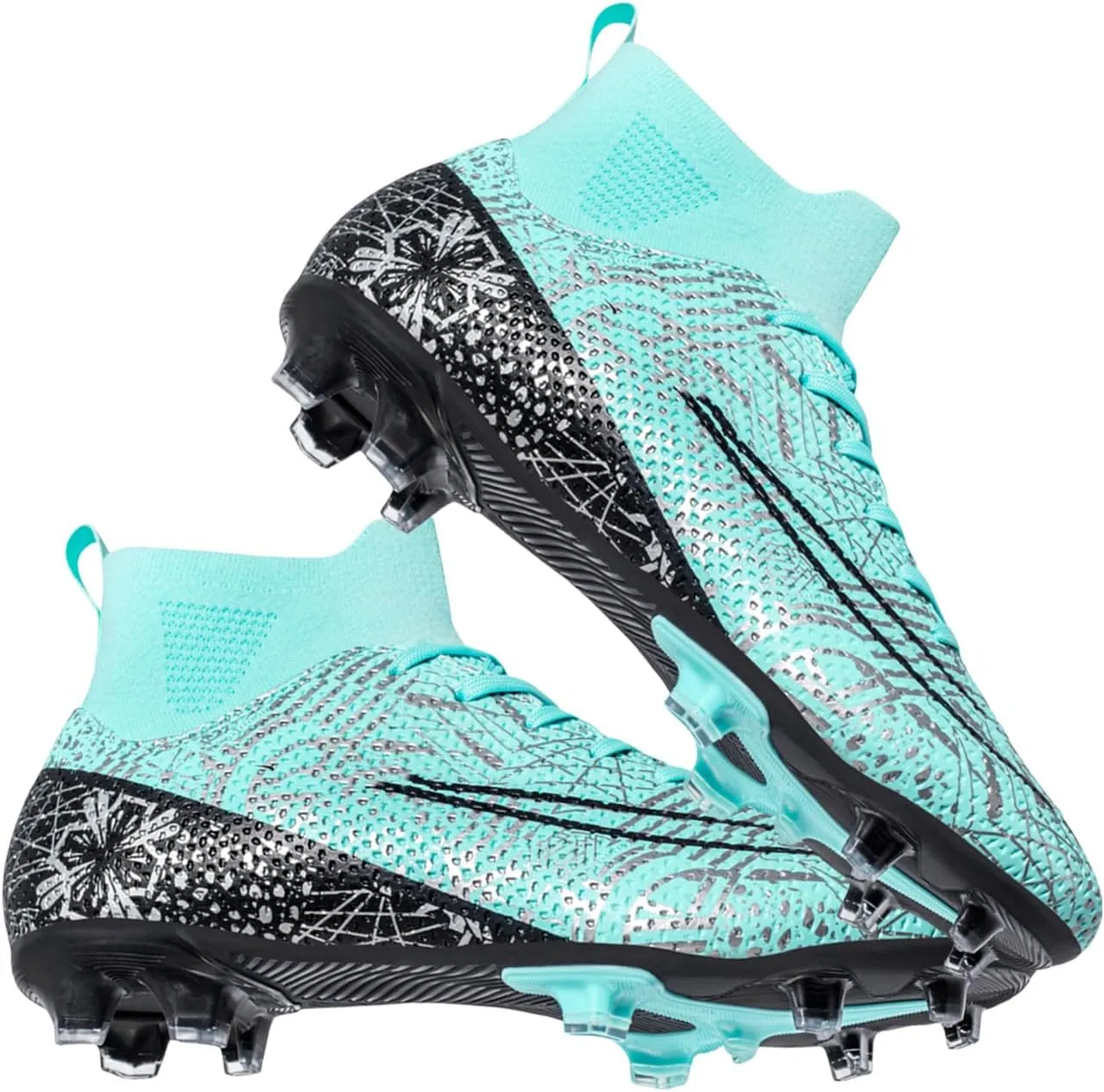 HESBITEUL Soccer Cleats Firm Ground: Lightweight FG Football Shoes