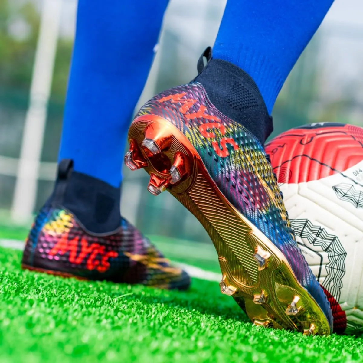 HESBITEUL Soccer Cleats Firm Ground: Lightweight FG Football Shoes