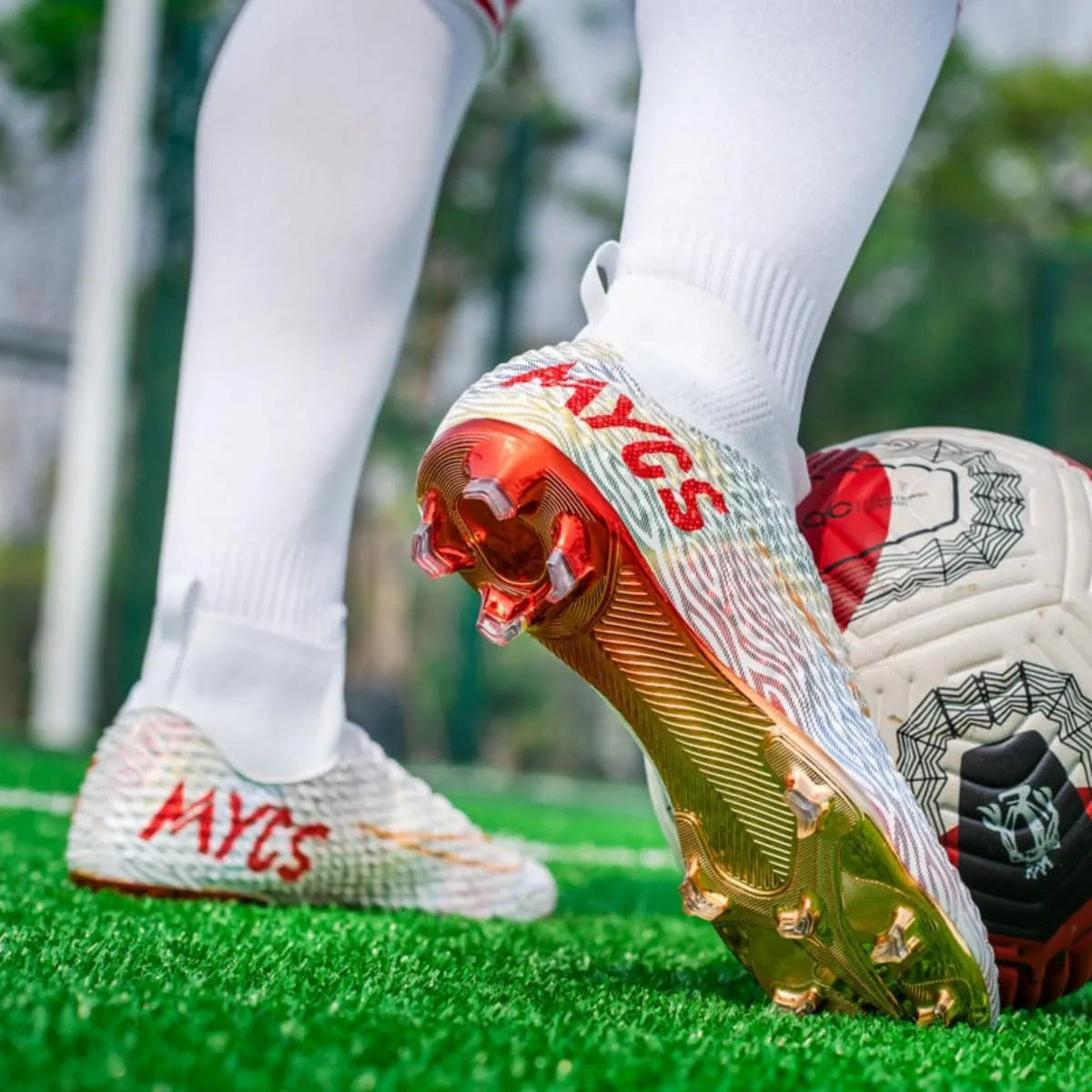 HESBITEUL Soccer Cleats Firm Ground: Lightweight FG Football Shoes